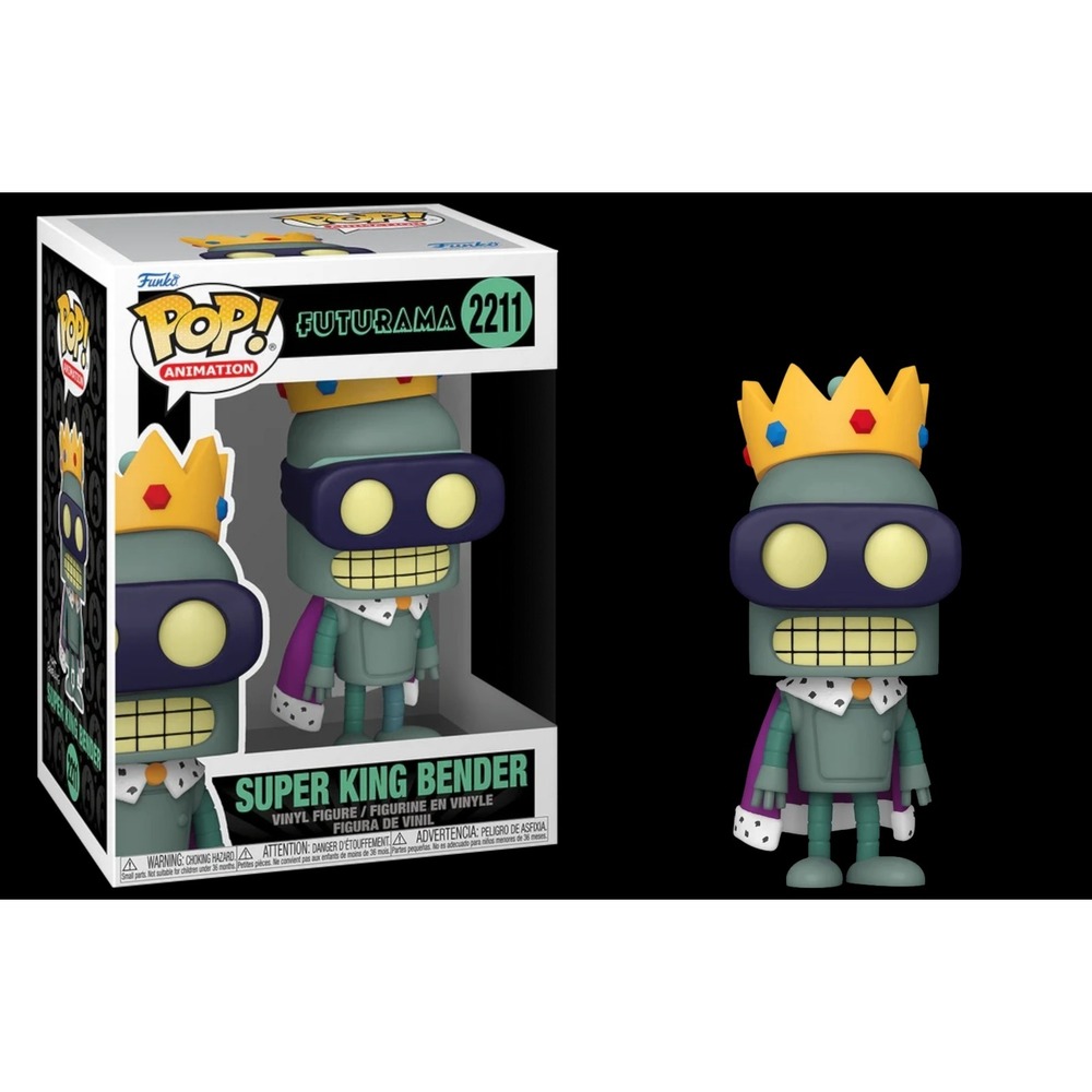 Funko Pop Animation #2211 Bender Super King Bender Futurama Vinyl Figure